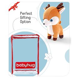 Babyhug Reindeer Soft Toy Brown - Height 25 cm