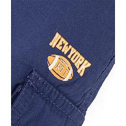Babyhug Cotton Knee Length Bermuda Solid Colour - Navy Blue