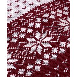Babyhug Knit Full Sleeves Sweater Set Damask Design - Maroon