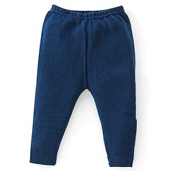 Babyhug Full Sleeves Sweater Set Striped - Navy Blue