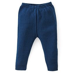 Babyhug Full Sleeves Sweater Set Striped - Navy Blue