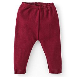 Babyhug Knit Full Sleeves Sweater Set Damask Design - Maroon