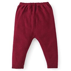 Babyhug Knit Full Sleeves Sweater Set Damask Design - Maroon