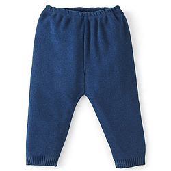 Babyhug Knit Full Sleeves Sweater Set Argyl Design - Navy Blue