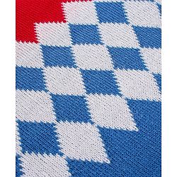 Babyhug Knit Full Sleeves Sweater Set Checks Design - Red & Blue
