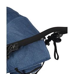 Babyhug Majestic Stroller Cum Carry Cot With Canopy - Blue Checked