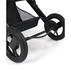 Babyhug Majestic Stroller Cum Carry Cot With Canopy - Blue Checked