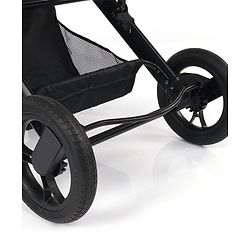 Babyhug Majestic Stroller Cum Carry Cot With Canopy - Blue Checked