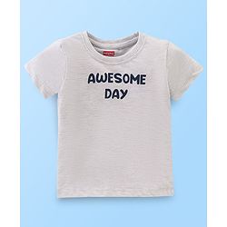 Babyhug Cotton Woven Full Sleeves Shirt With T-Shirt With Text & Animals Print - Navy Blue & White