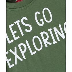 Babyhug Cotton Woven Full Sleeves Shirt with Inner Tee Pine Tree Print - Grey