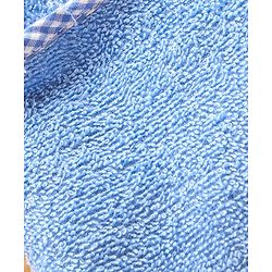 Babyhug Hooded Towel With Elephant Embroidery - Blue