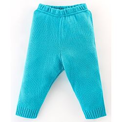 Babyhug Knit Full Sleeves Star Print Baby Sweater Sets - Blue