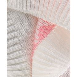 Babyhug Knit Full Sleeves Star Print Baby Sweater Sets - OffWhite