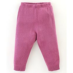 Babyhug Knit Full Sleeves Printed Baby Sweater Sets - Pink