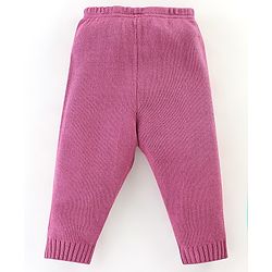 Babyhug Knit Full Sleeves Printed Baby Sweater Sets - Pink