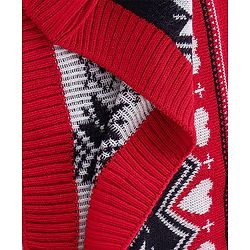 Babyhug Knit Full Sleeves Sweater Set with Flower Design - Red