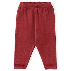 Babyhug Full Sleeves Sweater Set With Ikat Print - Red