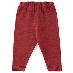 Babyhug Full Sleeves Sweater Set With Ikat Print - Red