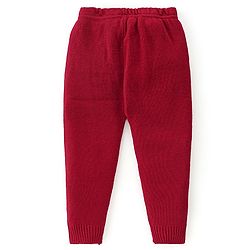 Babyhug Knitted Full Sleeves Checks & Design Sweater Set - Multicolour