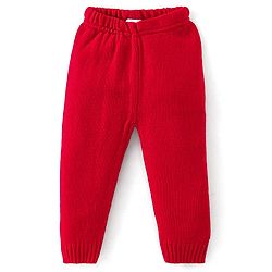 Babyhug Full Sleeves Baby Sweater Set - Red