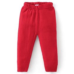 Babyhug Full Sleeves Baby Sweater Set -Red