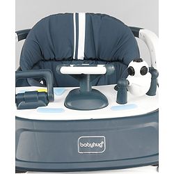 Babyhug Multifunctional Musical Anti-Fall & Convertible Baby Walker - Black