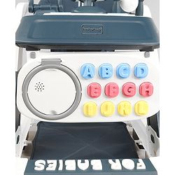 Babyhug Multifunctional Musical Anti-Fall & Convertible Baby Walker - Black