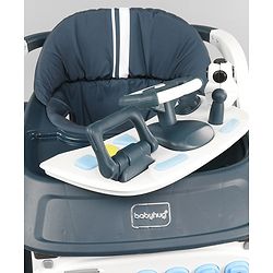 Babyhug Multifunctional Musical Anti-Fall & Convertible Baby Walker - Black
