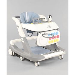 Babyhug Multifunctional Musical Anti-Fall & Convertible Baby Walker - Black