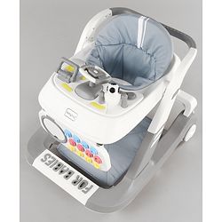 Babyhug Multifunctional Musical Anti-Fall & Convertible Baby Walker - Black