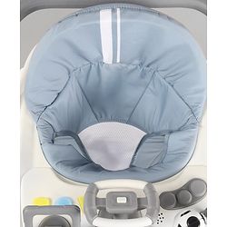 Babyhug Multifunctional Musical Anti-Fall & Convertible Baby Walker - Grey