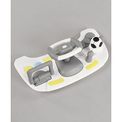 Babyhug Multifunctional Musical Anti-Fall & Convertible Baby Walker - Grey