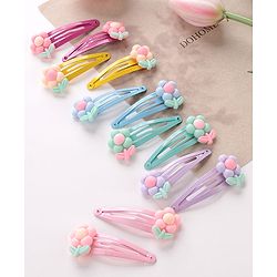 Babyhug Snap Clips Free Size Pack of 6 - Multicolor