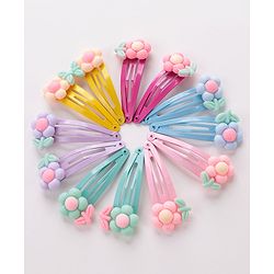 Babyhug Snap Clips Free Size Pack of 6 - Multicolor