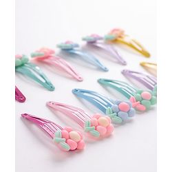 Babyhug Snap Clips Free Size Pack of 6 - Multicolor