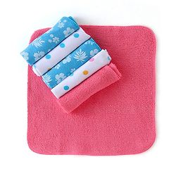 Babyhug Knit Terry Wash cloths Pack of 6 - Multicolour