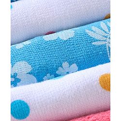 Babyhug Knit Terry Wash cloths Pack of 6 - Multicolour