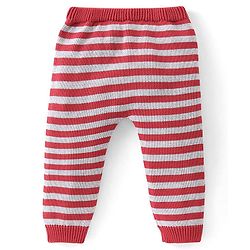 Babyhug Organic Cotton Knit Full Sleeves Baby Sweater Set with Cap & Chipmunk Applique - Red