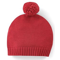 Babyhug Organic Cotton Full Sleeves Car Design Sweater Set with Cap - Red
