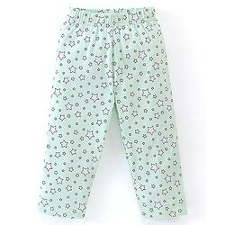Babyhug Cotton Knit Half Sleeves Night Suit Sweet Kitty Print - Blue