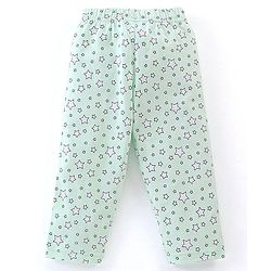 Babyhug Cotton Knit Half Sleeves Night Suit Sweet Kitty Print - Blue