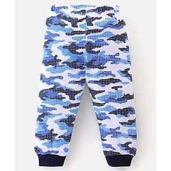 Babyhug Cotton Full Sleeves Night Suit Camouflage & Striped Print Pack of 2- Lavender & Green