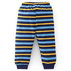 Babyhug Cotton Knit Full Sleeves Camouflage & Dino Printed Night Suits Pack of 2 - Blue & Yellow