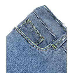 Babyhug Cotton Spandex Full Length Stretchable Solid Jeans - Dark Blue