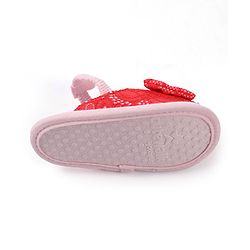 Cute Walk by Babyhug Slip On Booties with Bow - Red