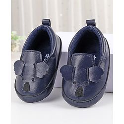 Cute Walk by Babyhug Slip On Booties - Navy Blue