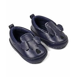 Cute Walk by Babyhug Slip On Booties - Navy Blue
