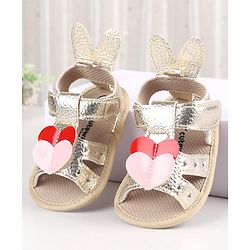 Cute Walk by Babyhug Booties with Velcro Closure - Pink