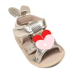 Cute Walk by Babyhug Booties with Velcro Closure - Pink