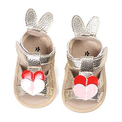 Cute Walk by Babyhug Booties with Velcro Closure - Pink